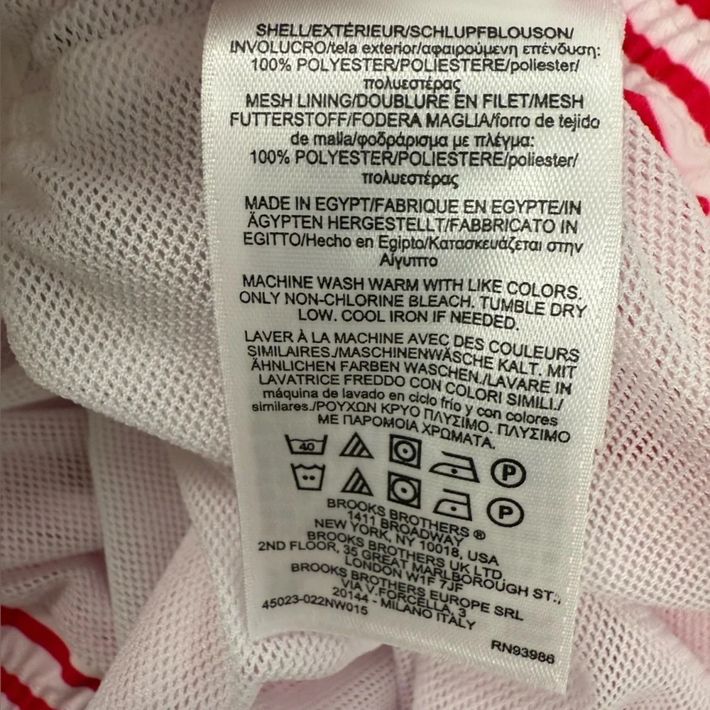 NWT Brooks Brothers Swim Trunks XXL Stars Stripes Patriotic Flag Shorts Swimsuit
